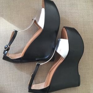 Nanette Lepore silver  wedges.